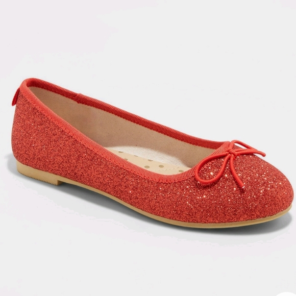 Cat & Jack Shoes Nwt Cat Jack Genice Red Slipon Ballet Flats Poshmark